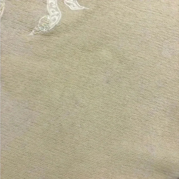Diana desegnata da ITALY Lambswool/Angora Cream Butterfly Arm Sweater Women’s XS - Picture 6 of 6